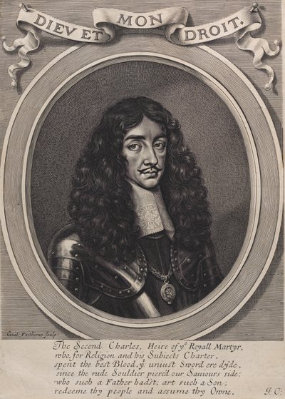 Koning Karel II door William Faithorne