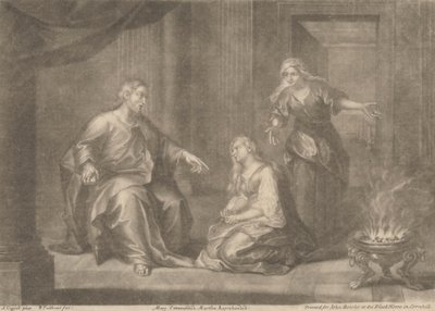 Maria geprezen, Martha berispt door William Faithorne