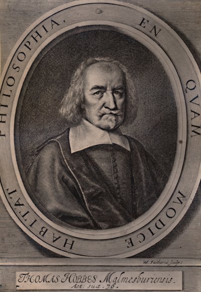 Thomas Hobbes, Engelse filosoof door William Faithorne