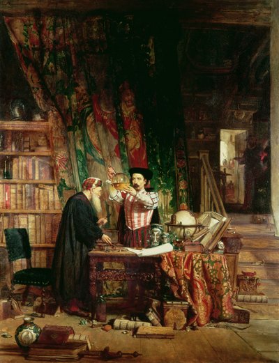 De alchemist, 1853 door William Fettes Douglas