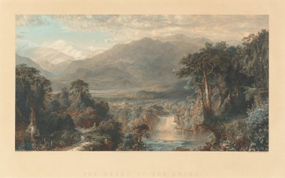Het hart van de Andes door William Forrest, after Frederic Edwin Church