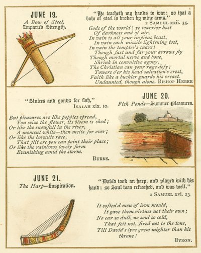 Pagina uit Het Bijbel Embleem Jubileumboek door William Foster