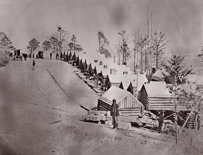 Broadway Landing, Appomattox River, 1864 door William Frank Browne
