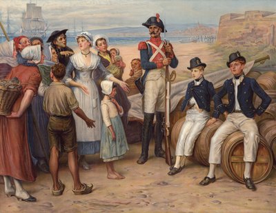 Krijgsgevangenen door William Frederick (after) Yeames
