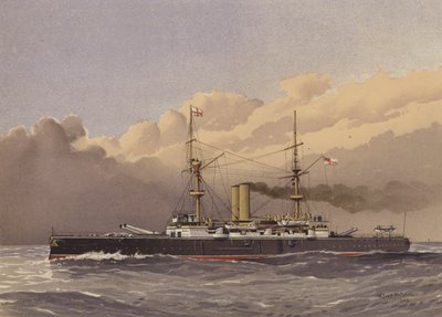 HMS Royal Sovereign, slagschip 1e klasse door William Frederick Mitchell