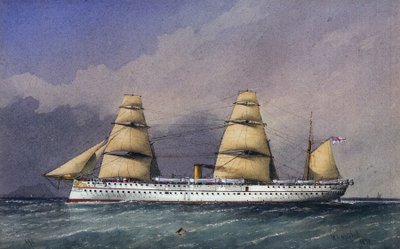 Het schip HMS 