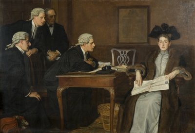 Beklaagde en Raadsman door William Frederick Yeames