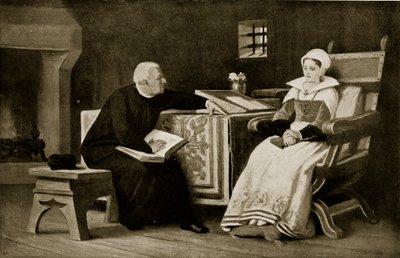 Lady Jane Grey in de gevangenis, illustratie uit 