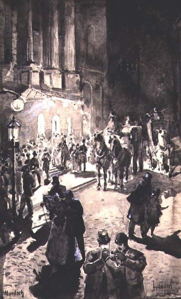 De Deur van het Lyceum, Edinburgh door William G. Burn Murdoch