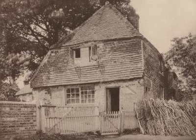 Cottage op de Hoek van het Kerkhof, Hellingley, Sussex door William Galsworthy Davie