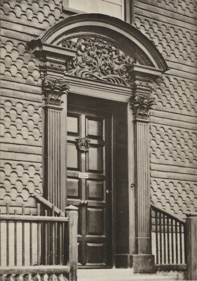 Deur, Cranbrook, Kent (zwart-wit foto) door William Galsworthy Davie
