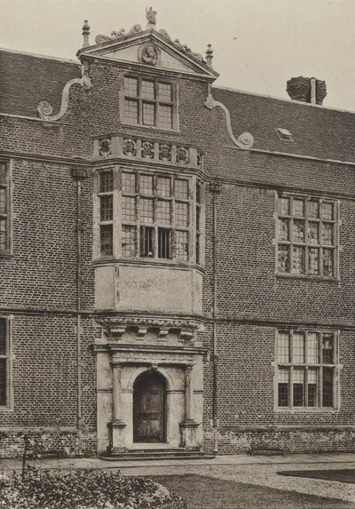 Deur, Ingangsbaai, de Zuidvleugel, Cobham Hall door William Galsworthy Davie