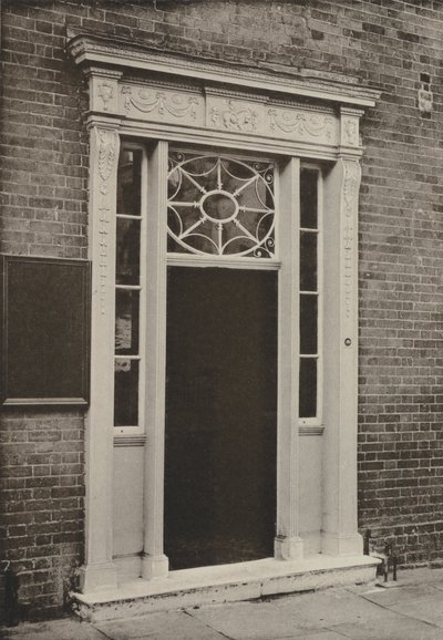 Deur, Newbury, Berks (zwart-wit foto) door William Galsworthy Davie