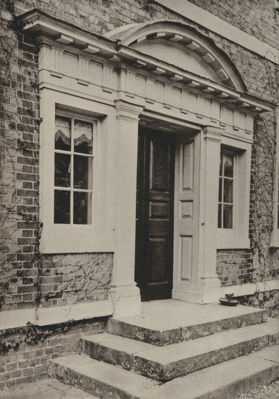 Deur, The Broad, Hellingly, Sussex (zwart-wit foto) door William Galsworthy Davie