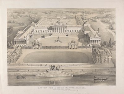 Brighton, Ontwerp voor een Koninklijk Marien Paleis Voorgesteld om te Worden Gebouwd door William Gauci