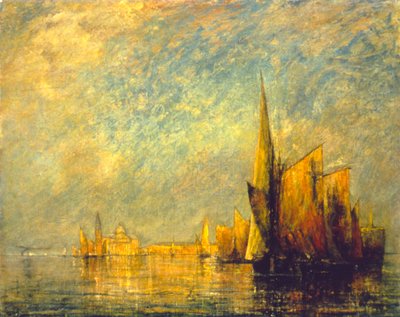 Zonsondergang, San Giorgio, eind 19e-begin 20e eeuw door William Gedney Bunce