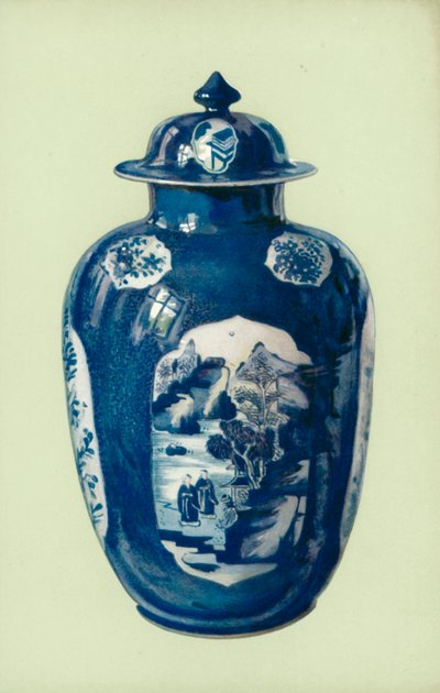 Pot, "Blauw en Wit," Chinees, Periode van K