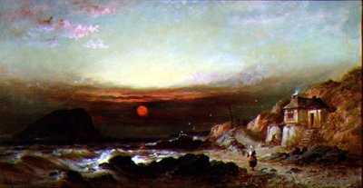 De Mewstone-rots vanuit Wembury door William Gibbons