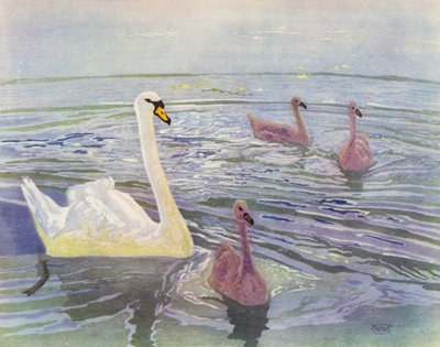 Zwaan en jongen door William Giles