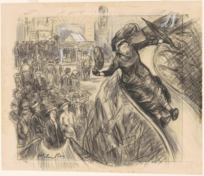 Ik Ging Sneller van die Glijbaan dan de Empire State Express door William Glackens