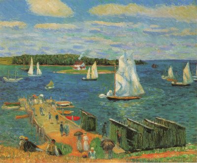 Mahone Bay door William Glackens