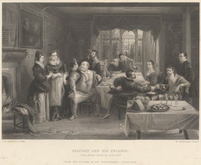 Falstaff en zijn vrienden door William Greatbach