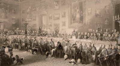 Het Waterloo Banket in Aspley House 18 juni, 1836 door William Greatbach