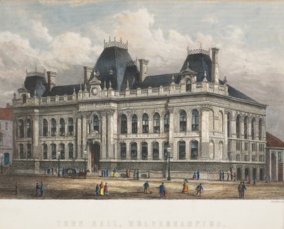 Stadhuis, Wolverhampton, c.1871 door William Greatbach