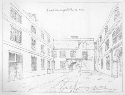 Grote hof van Blackwell Hall, City of London, 1886 door William Griggs