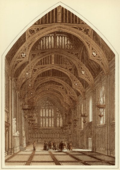Interieur van het Guildhall, City of London, 1886 door William Griggs