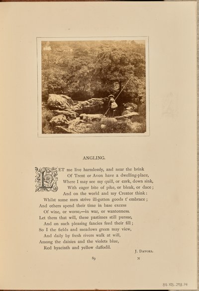 [Een jongen met een hengel en een kooi, Engeland]. door William Grundy