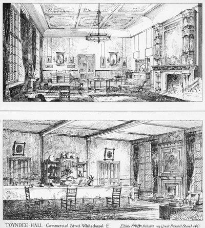 Interieur van Toynbee Hall door William H Atkin Berry