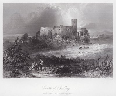 Kasteel van Spielberg door William H. Bartlett