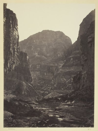 Cañon van Kanab Wash, Colorado River, Zuidwaarts, 1872 door William H. Bell