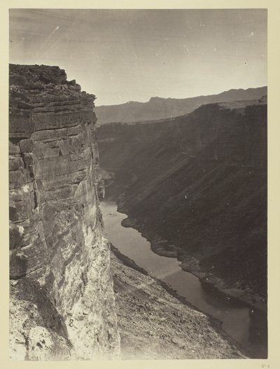 Grand Cañon, Colorado-rivier, bij Paria Creek, kijkend naar het oosten door William H. Bell