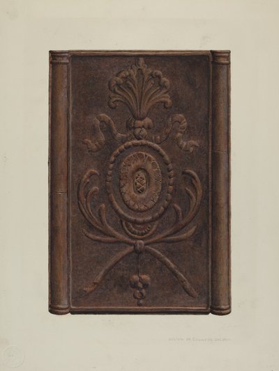 Pa. Duitse Kachel en Bord, ca. 1939 door William H Edwards