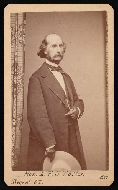 Portret van LaFayette Sabine Foster 1806-1880, tussen 1871 en 1880 door William H Jennings