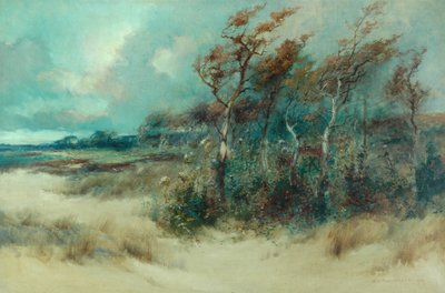 Bomen in een Zanderige Laan, Heysham, 1916 door William H. Parkinson