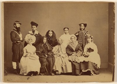 Maskerade 18 februari 1868 - Friendship Hall Phila. door William H. Rhoades