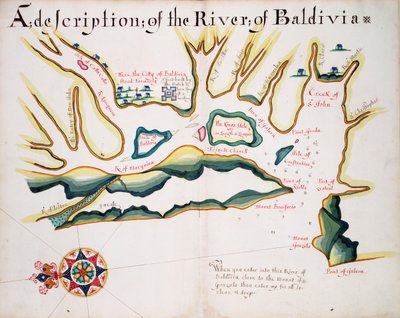 Een beschrijving van de rivier van Baldivia door William Hack