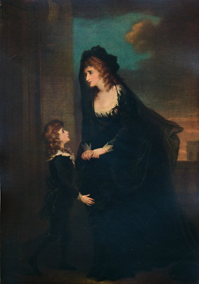 Mevrouw Siddons en Haar Zoon in de Tragedie van Isabella, 1784, 1935 door William Hamilton