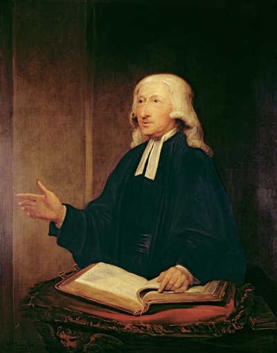 Portret van John Wesley (1703-1791) 1788 door William Hamilton