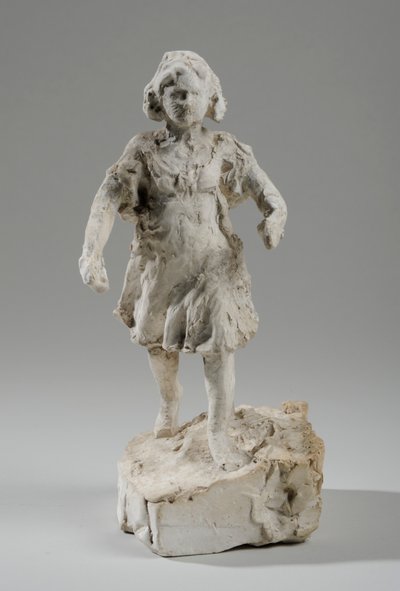 Maquette voor figuur van een rennend meisje door William Hamo Thornycroft