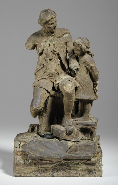 Maquette voor Joshua Reynolds met Kind door William Hamo Thornycroft