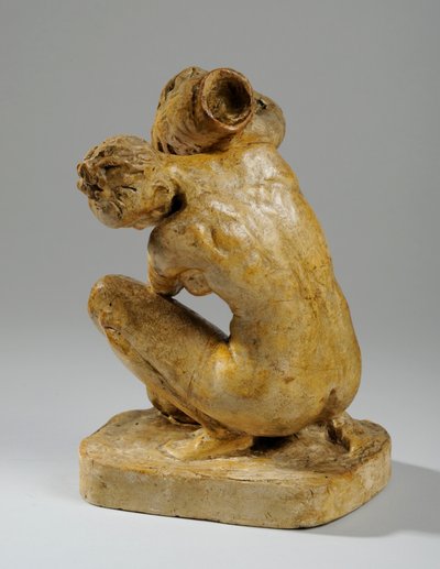 Maquette voor een beeldje van een vrouw die zich wast door William Hamo Thornycroft