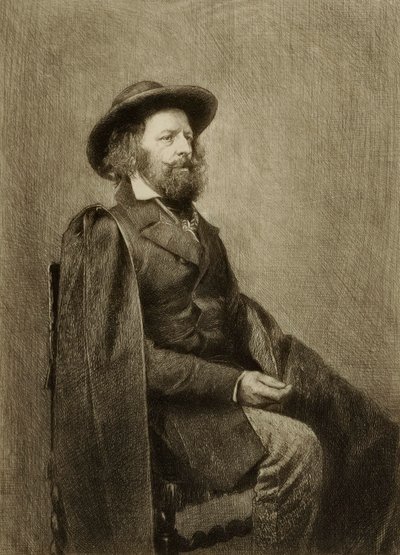 Zonder titel (portret van een zittende man) door William Harry Warren Bicknell