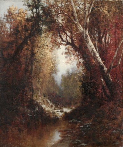 Herfsttafereel in de Adirondacks, 1877 door William Hart