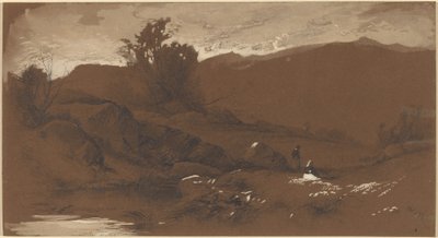 Figuren in een Landschap door William Hart