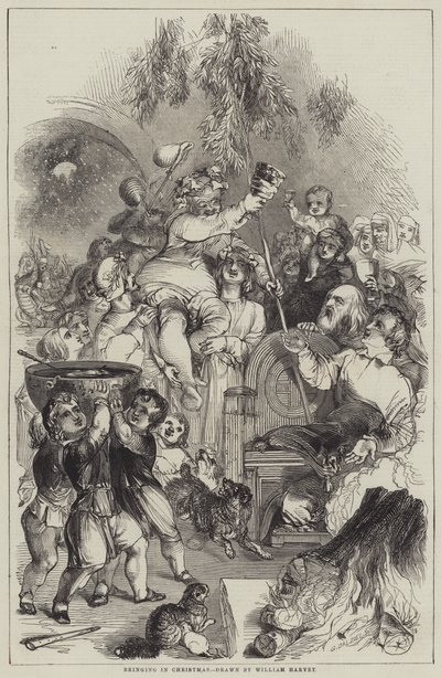 Kerstmis Binnenbrengen door William Harvey