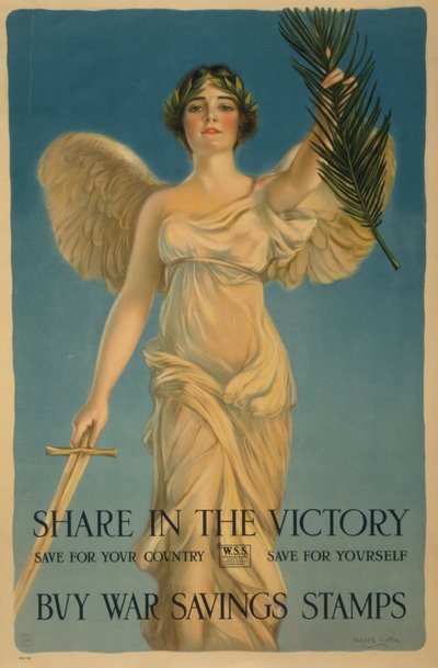 Deel in de Overwinning, Koop Oorlogsspaarzegels, Eerste Wereldoorlog poster, 1918 door William Haskell Coffin